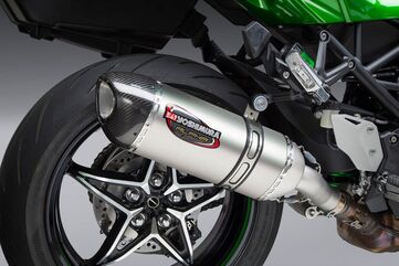 Yoshimura / ヨシムラ USA Ninja H2 Sx 18-21 Alpha Stainless Slip-On Exhaust, W/ Stainless Muffler | 14210BM520