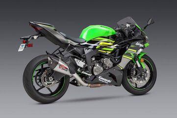 Yoshimura / ヨシムラ USA ZX-6R 19-23 At2 Stainless 3/4 Exhaust, W/ Stainless Muffler | 14642CP521