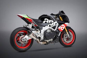 Yoshimura / ヨシムラ USA Aprilia Rsv4/Tuono 17-20 Race Alpha T Slip-On Titanium Exhaust, W/ Titanium Muffler | 19250MP720