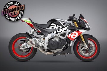 Yoshimura / ヨシムラ USA Aprilia Rsv4/Tuono 17-20 Race Alpha T Slip-On Titanium Exhaust, W/ Titanium Muffler | 19250MP720