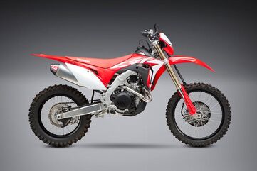 Yoshimura / ヨシムラ USA CRF450X 19-23 RS-4 Stainless Full Exhaust, W/ Aluminum Muffler | 224500D320