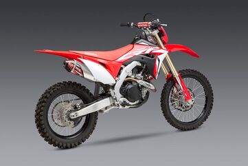 Yoshimura / ヨシムラ USA CRF450X 19-23 RS-4 Stainless Slip-On Exhaust, W/ Aluminum Muffler | 224502D320