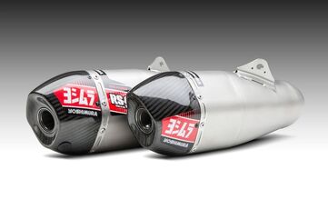 Yoshimura / ヨシムラ USA CRF450R/Rx 17-18 RS-9T Stainless Slip-On Exhaust, W/ Stainless Mufflers | 225832R520