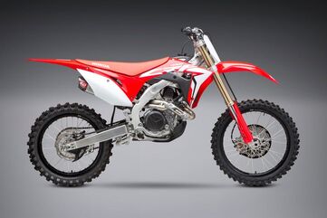 Yoshimura / ヨシムラ USA CRF450R/Rx 19-20 / CRF450R-S 2022 RS-9T Stainless Slip-On Exhaust, W/ Stainless Mufflers | 225842R520