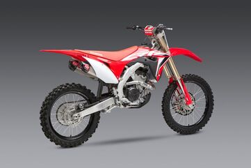 Yoshimura / ヨシムラ USA CRF250R 20-21 / Rx RS-9T Stainless Slip-On Exhaust, W/ Dual Stainless Mufflers | 22844BR520