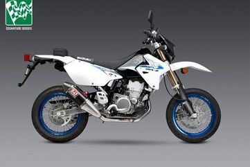 Yoshimura / ヨシムラ USA DR-Z400S/Sm 00-23 RS-4 Dual Stainless Full Exhaust, W/ Carbon Fiber Mufflers | 116600D220