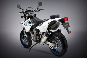 Yoshimura / ヨシムラ USA DR-Z400S/Sm 00-23 RS-4 Dual Stainless Full Exhaust, W/ Aluminum Mufflers | 116600D320