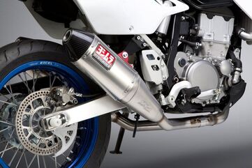 Yoshimura / ヨシムラ USA DR-Z400S/Sm 00-23 RS-4 Dual Stainless Full Exhaust, W/ Aluminum Mufflers | 116600D320