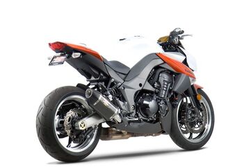 Yoshimura / ヨシムラ USA Z1000 10-16 R-77 Stainless Slip-On Exhaust, W/ Carbon Fiber Mufflers | 1412202