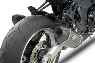 Yoshimura / ヨシムラ USA Z1000 10-16 R-77 Stainless Slip-On Exhaust, W/ Carbon Fiber Mufflers | 1412202