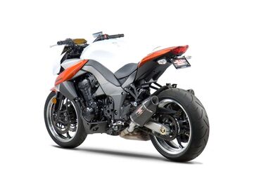 Yoshimura / ヨシムラ USA Z1000 10-16 R-77 Stainless Slip-On Exhaust, W/ Carbon Fiber Mufflers | 1412202