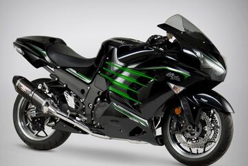 Yoshimura / ヨシムラ USA ZX-14R/Abs 12-22 Race R-77 Stainless Full Exhaust, W/ Carbon Fiber Muffler | 1414100220