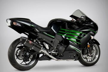 Yoshimura / ヨシムラ USA ZX-14R/Abs 12-22 Race R-77 Stainless Full Exhaust, W/ Carbon Fiber Muffler | 1414100220