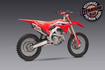 Yoshimura / ヨシムラ USA CRF250R/Rx 22-23 RS-12 Titanium Full Exhaust, W/ Titanium Muffler | 228451S720