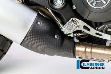 ILMBERGER / イルムバーガーカーボンパーツ マフラー エキゾーストプロテクター マット Ducati Scrambler &apos;16 | ASC.122.DS15M.K