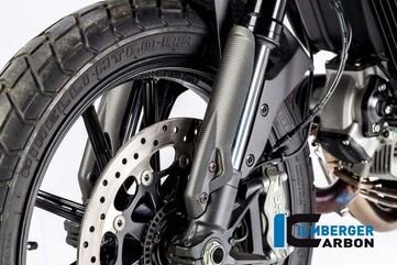 ILMBERGER / イルムバーガーカーボンパーツ スタンドパイプカバー 左 マット Ducati Scrambler &apos;16 | KVL.105.DS15M.K