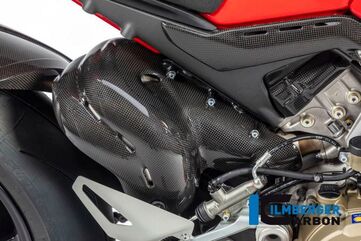 ILMBERGER / イルムバーガーカーボンパーツ エキゾーストプロテクション グロス セット Panigale V4 / V4 S | AHS.004.DPV4G.K