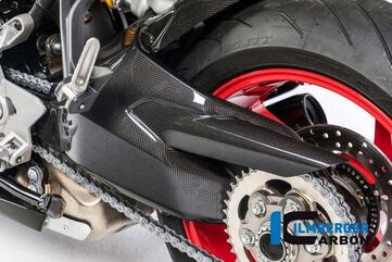 ILMBERGER / イルムバーガーカーボンパーツ スイングアームカバー グロスカーボン - Ducati Supersport 939 | SSO.013.DSS7G.K
