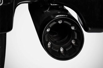 Zard / ザード ブラックステンレス Eマーク E5 スリップオンマフラー | ZHD003S10SAO-B