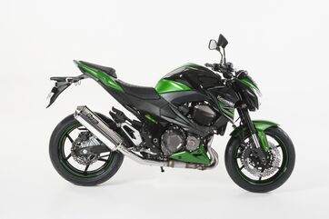 BOS （ボス） エキゾースト オーバル 120S ステンレス ポリッシュド - スリップオン KAWASAKI Z 800 (2013-) （EU圏公道走行認可eマーク付）