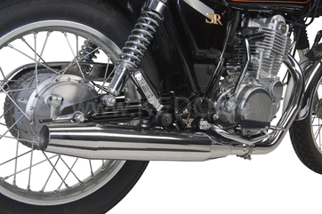 Kedo SR500 DragPipe silencers incl Catalytic Converter, Stainless Steel polished, Vehicle Type approv, incl.. Clamp (Please order Gasket 91310 at the same time) | 93607