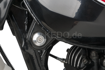 Kedo Aluminum Fuel Tank Mounting Kit, suitable for steel- and aluminum fuel tank, comes with Both Allen screws and internal hexalobular screws | 50683