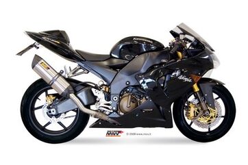 MIVV / ミヴ- SPORT スリップオン スチール、黒 for KAWASAKI ZX-10 R (04-05) | K.012.L9