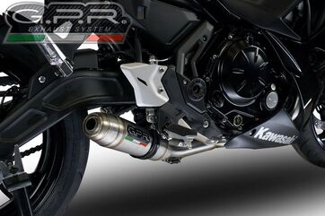 GPR / ジーピーアール Original For Kawasaki Z 650 2017/20 E4 Homologated Full Exhaust Catalized Deeptone Inox | E4.CO.K.160.CAT.DE