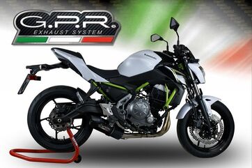 GPR / ジーピーアール Original For Kawasaki Z 650 2017/20 E4 Homologated Full Exhaust Catalized Furore Evo4 Nero | E4.CO.K.160.CAT.FNE4