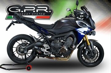 GPR / ジーピーアール Original For Yamaha Mt-09 Tracer/Fj-09 Tr 2017/20 E4 Homologated Full Exhaust Catalized Furore Evo4 Nero | E4.CO.Y.201.CAT.FNE4