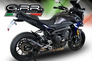GPR / ジーピーアール Original For Yamaha Mt-09 Tracer/Fj-09 Tr 2017/20 E4 Homologated Full Exhaust Catalized Furore Evo4 Nero | E4.CO.Y.202.CAT.FNE4