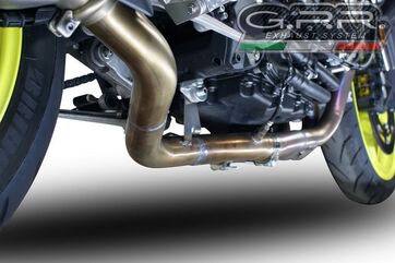 GPR / ジーピーアール Original For Yamaha Mt-10 / Fj-10 2016/20 E4 Homologated Full Exhaust Catalized Furore Evo4 Nero | E4.Y.204.CAT.FUNE