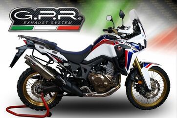 GPR / ジーピーアール Original For Honda Crf 1000 L Africa Twin 2018/19 E4 Homologated スリッポンエキゾースト Trioval | H.226.E4.TRI