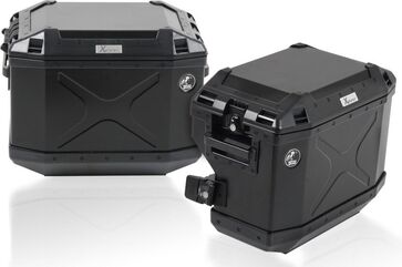 ヘプコ＆ベッカー サイドキャリア カットアウト ステンレス Xplorer カットアウト サイドボックス付 Suzuki V-Strom