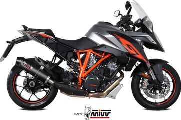 MIVV / ミヴマフラー SPORT SLIP-ON Muffler OVAL CARBON carbon cap For KTM 1290 SUPERDUKE GT | KT.018.L3C