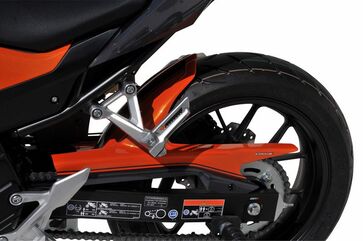 Ermax / アルマックス hugger arriere for CB 500 F 2016-2018, metallic red /grey metal l 2018(candy cromosphere red [r 381], force silver metallic [nh411m] ) | 7301CF159