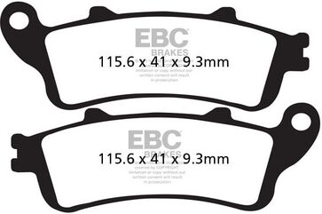 EBCブレーキ SFA シリーズ スクーター オーガニック パッド フロント左側用 | SFA281