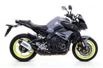 ARROW / アロー YAMAHA MT-10 '16 eマーク INDI-RACE アルミサイレンサー カーボンエンドキャップ付 オリジナルコレクター用 | 71852AK