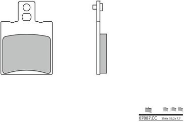BREMBO / ブレンボ ブレーキパッド 07087CC カーボンセラミック | 07087CC