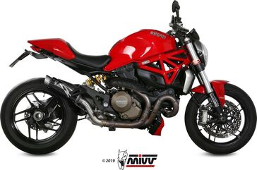 MIVV / ミヴ SPORT GPpro SLIP-ON Muffler CARBON for DUCATI MONSTER 1200 2014 - 2016 EC approved (Euro3) Catalyzer is included | D.030.L2P