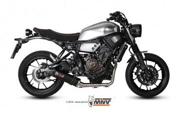 MIVV / ミヴOVAL スリップ オン カーボン　カーボンキャップ付属 for YAMAHA XSR 700 (2016) | Y.053.L3C