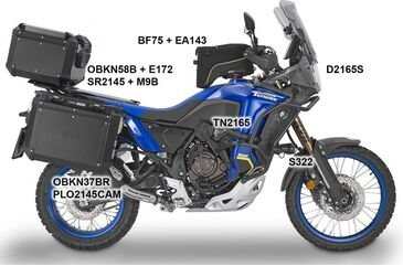 Givi / ジビ タンクロック BF75 フューエルタンクバッグフランジ Yamaha Tenere 700 World Raid can be used ONLY with bags EA143 - EA144 - XS308 - MT505 - ST605B - ST611 - ST612 | BF75
