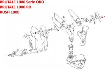 CNC Racing / シーエヌシーレーシング Silencer bracket screw collar Ducati | KV452
