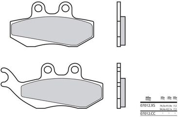 BREMBO / ブレンボ ブレーキパッド 07012XS カーボンセラミック オーガニック | 07012XS
