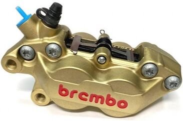 Brembo / ブレンボ 左 フロントブレーキキャリパー ゴールドシリーズ 40MM P4-40R RED LOGO | 20516574