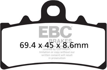 EBCブレーキ UK製ケブラー オーガニックFAシリーズ ブレーキパッド フロント左側用 | FA606