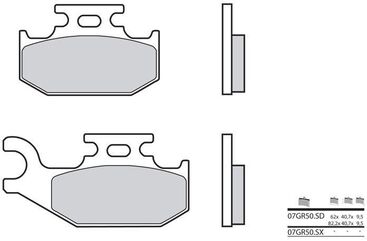 BREMBO / ブレンボ ブレーキパッド 07GR50SD シンタード・メタル | 07GR50SD