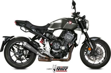 MIVV / ミヴ SPORT DELTA RACE SLIP-ON Muffler BLACK STAINLESS STEEL for HONDA CB 1000 R 2018 ECE approved (Euro4) | H.068.LDRB