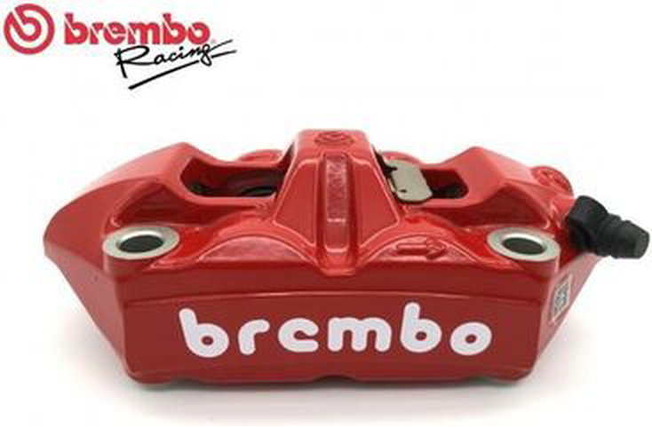 Brembo / ブレンボ レッド 右 ラジアル ラジアルブレーキキャリパー M4 モノブロック 100MM ホワイトロゴ | 120988589