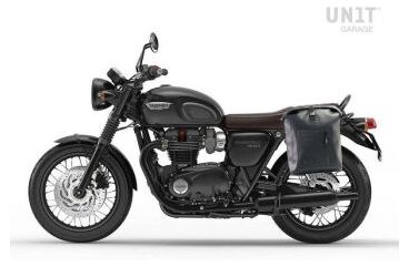 Unitgarage / ユニットガレージ Khali side pannier in TPU + Left Subframe Triumph T100 Bonneville (2017 until now) | UG001+1011SX